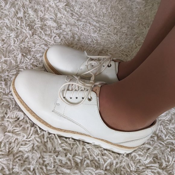 Clarks Teadale Rhea WhitePlatform Oxford size 6.5 - like NEW Made in Indonesia - Picture 3 of 16